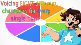 Voicing Characters of EVERY Color! - Voiceover Challenge