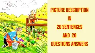 Farm Scene  Picture Description | English Practice for Beginners ⭐⭐ Picture Composition