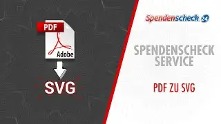 Spendenscheck Designer - PDF zu SVG