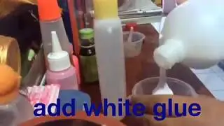 D.I.Y slime with baking powder