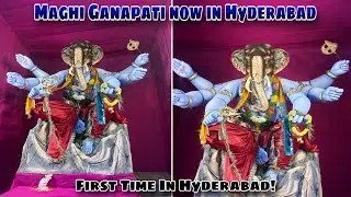 Hyderabad🥹First Maghi Ganesh😍2026 at Vanasthalipuram BN Reddy Nagar | Ganapati Bappa Birthday🫶🏻🎊