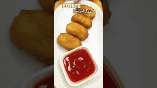 Trending Recipe of Potato Bread Roll #shorts #crispy #recipe #bread #samosa #shortsfeed #potato #fyp