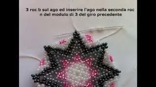 Tutorial Centrino stella in rocailles 9/0