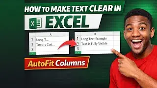 How to Make Text Clear in Excel😍