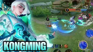 KONGMING BEST SKIN GAMEPLAY | KONGMING RAIN BRINGER | HONOR OF KINGS 