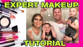 HILARIOUS Expert Makeup Tutorial // Dad & Daughter Do Mom's Make-Up