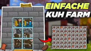 SUPER EINFACHE Kuh Farm! Minecraft Bedrock 1.21