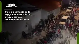 Pol&iacute;cia desmonta baile reggae na zona sul com drogas, armas e adolescentes no local