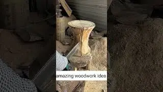 Strong and Beautiful Furniture Made with a Chainsaw #shorts