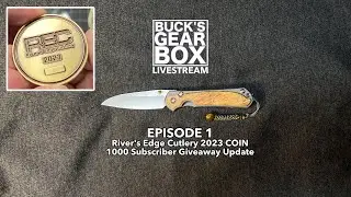 LIVE STREAM 01 - 2023 River's Edge Cutlery Coin and NEW Giveaway update!