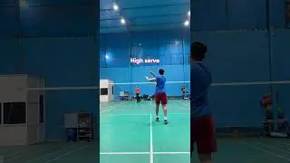 High serve or low serve , which is better ?🏸