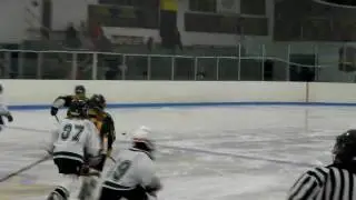 Hamden Girls Hockey Player Emily Gotowala assisted by Sydney Robbins