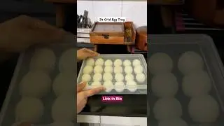 Best Egg Storage Box 🥚 | 24 Grid Stackable Egg Tray for Fridge 🧊 #shorts
