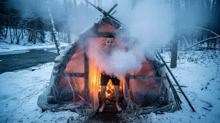 Как пережить зиму, построив примитивную сауну.