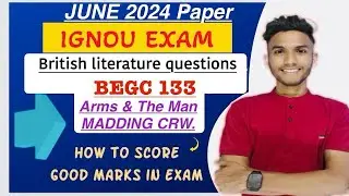 BEGC 133 | BRITISH LITERATURE | MADDING CROWD| ENGLISH IMPORTANT QUESTIONS |  IGNOU WALA LIVE #ignou