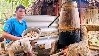 Process of selecting eggs for incubation and distilling cassava wine (EP283)