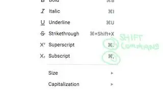 Subscripts and Superscripts