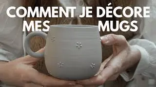 DÉCORATION EN DÉTAILS DE CÉRAMIQUES 🤍 nouvelle année = nouveau design dans mon studio de poterie ☕️