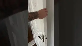 How to almost close an open door