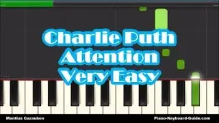 How to Play Attention by Charlie Puth on Piano - Right Hand, Slow