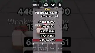 Kill sound effects. / Roblox The Strongest Battlegrounds #tsbg #id #codes #thestrongestbattlegrounds