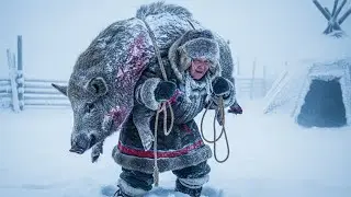 90-Year-Old Woman Does What No Young Man Can in Yakutia