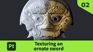 Texturing an ornate sword in Substance 3D Painter | Adobe Substance 3D