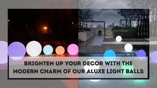 Garden Light Balls - Outdoor Landscape Decorative, Waterproof, LED Ball Light, 16 Colors 4 Modes