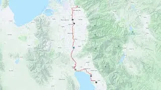Strava Flyover - SLC to UVU via JRPT