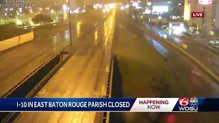 Roads closed in Louisiana due to ice