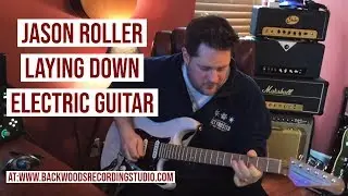 Jason Roller laying down Electric guitar overdubs.