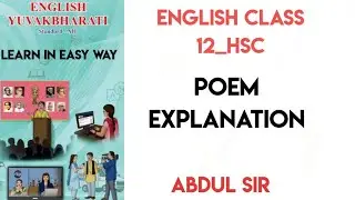 #Have_you_earned_your_Tomorrow #poem_appreciation # HscClass12 #english12writingskills