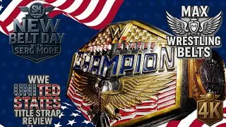 WWE U.S. TITLE STRAP BY MAX WRESTLING BELTS