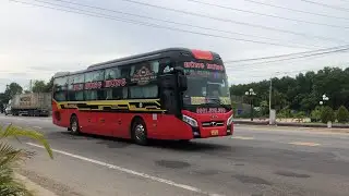 Ngắm Xe Khách Bắc Nam Qua Địa Phận Ngã Tư Thạch Trụ,Quảng Ngãi | Xe Khách Việt Nam