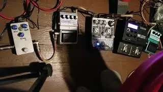 Data Corrupter + DOD FX747 Flanger + Bass