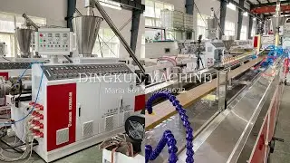 wpc decking making machine pe decking fenceing extruder outdoor floor production line
