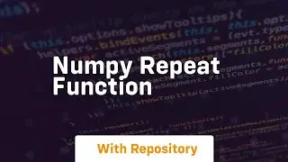 numpy repeat function