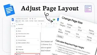 How to change paper size in google docs (Layout Edit)