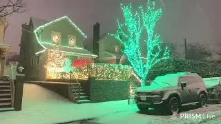 New York 2026 |Snowing midnight walking,Bay Ridge, Brooklyn,12:40pm 12/27/2025