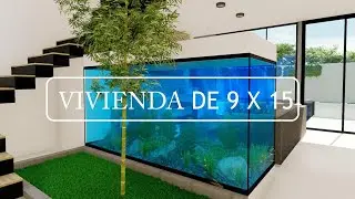 Plano de Casa 9X15 | Diseño moderno