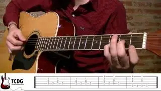 Como tocar Imagine en guitarra acústica (John Lennon): parte 2 TCDG