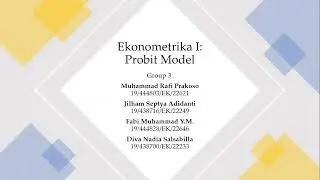 Binary Dependent Variable - Part 3 : Probit Model