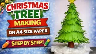 Christmas Tree Making Step by Step 🎄