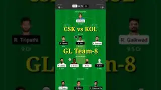 CSK vs KOL |GL Team-8