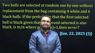 IIT JEE Main PYQ probability 22 January 2025 shift 1