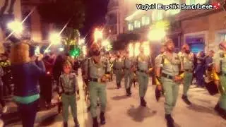 Desfilando y Cantando el Novio de la muerte el martes Santo en Ceuta.