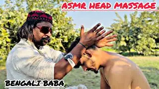 ASMR MASSAGE BY BENGALI BABA | ASMR INSOMNIA THERAPY | HEAD AND BACK MASSAGE WITH CRACKS #asmr 