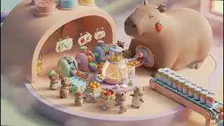 Satisfying 3D Animation: Capybara Juice Production Line ✨ ASMR