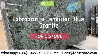 Luxury Labradorite Lemurian Blue Granite-For U STONE #bluegranite #graniteslabs #luxurygranite