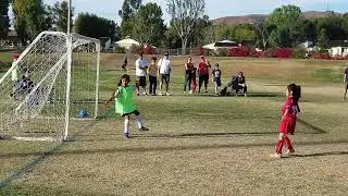 AC Brea PCA 2010 U6 vs All Stars 2010 Best U7 Girls Soccer player Philomena 2 goals ayso jusa Games